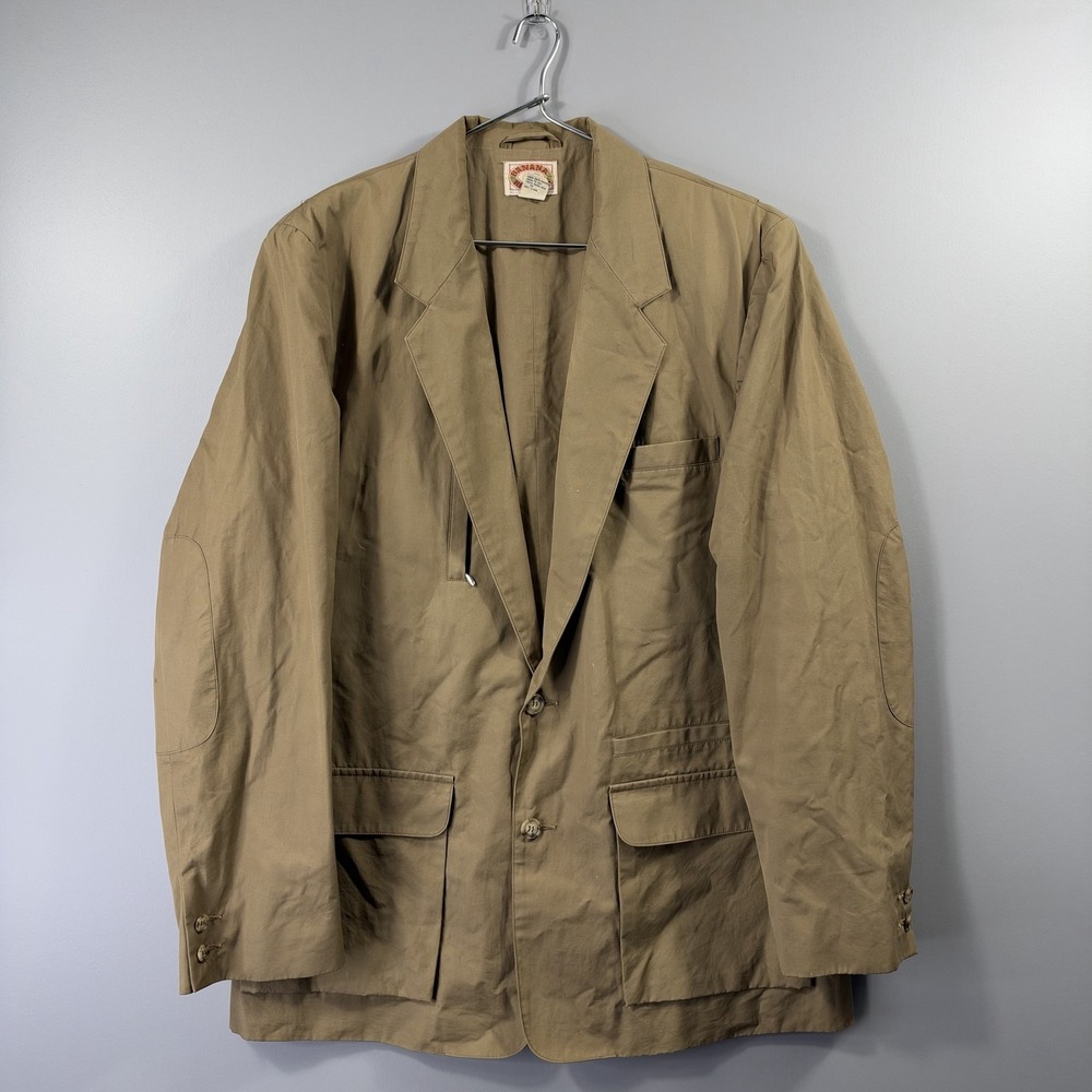 VTG 80s Banana Republic Safari Field Jacket Mens 42L Mill Valley Label HongKong